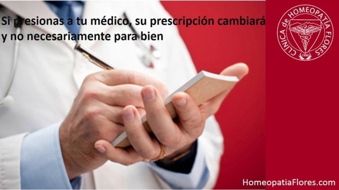 No presiones a tu médico
