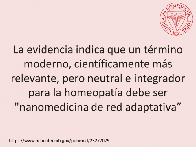 La homeopatía es una Nanomedicina